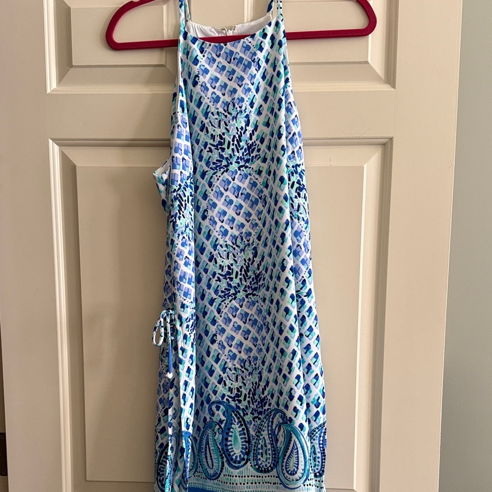Lilly Pulitzer Blue and White Patterned Dress